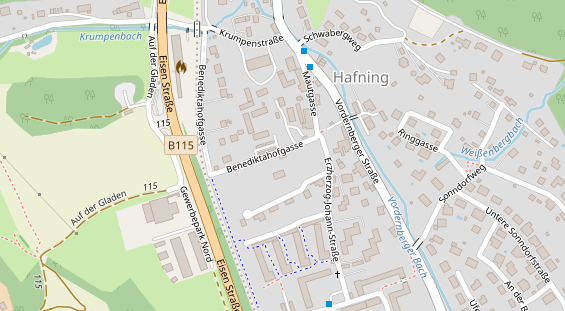 Seminarlocation auf Satellitenbild