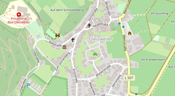 Seminarlocation auf Satellitenbild