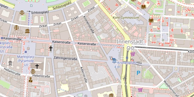 Seminarlocation auf Satellitenbild