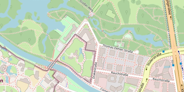 Seminarlocation auf Satellitenbild