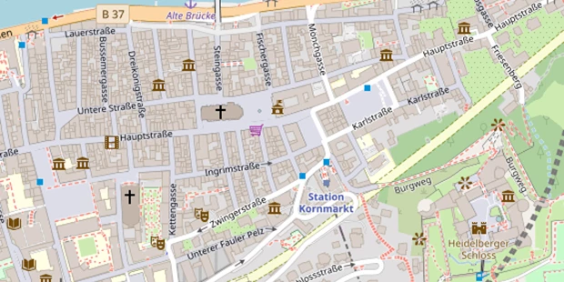 Seminarlocation auf Satellitenbild