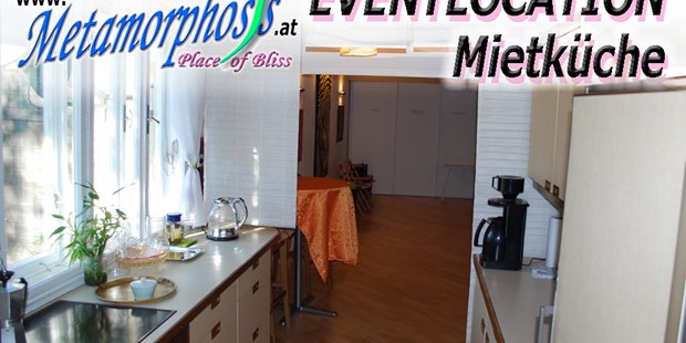 Tagungshotels - Internetanschluss: W-LAN - PLZ 1050 (Österreich) - Küche beim Seminarraum - Metamorphosys