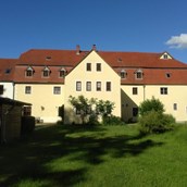 Seminarraum - Die Elstermühle vom Garten aus gesehen - Elstermühle Plessa