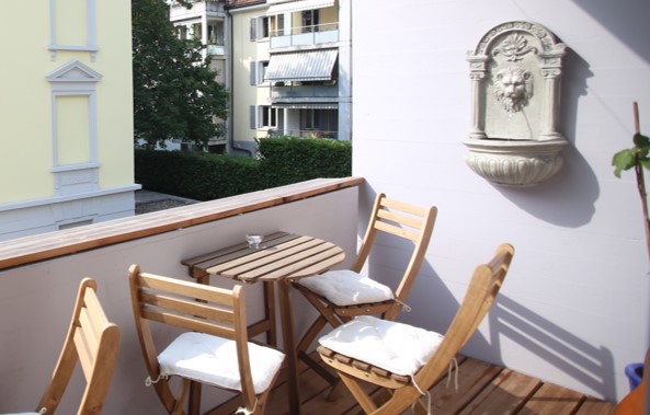 Seminarraum - Balkon für Pausen (rauchen gestattet) - Seminarräume mit Charme in Wipkingen