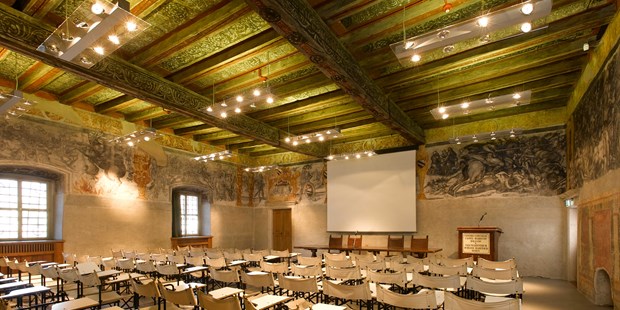 Tagungshotels - Seminarraum abschließbar - Trentino-Südtirol - Tagung im Römersaal - Schloss Maretsch