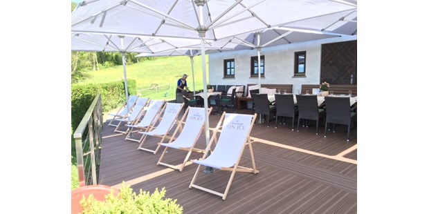 Tagungshotels - Freizeit-Incentive: Kegeln - Königsdorf (Sankt Veit im Mühlkreis, Oberneukirchen) - Terrasse zum Wohlfühlen - Eidenberger Alm