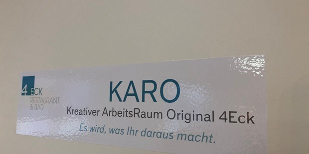 Tagungshotels - Internetanschluss: W-LAN - Steingaden - Tagungsraum KARO im Restaurant 4Eck Garmisch-Partenkirchen - Eventraum KARO