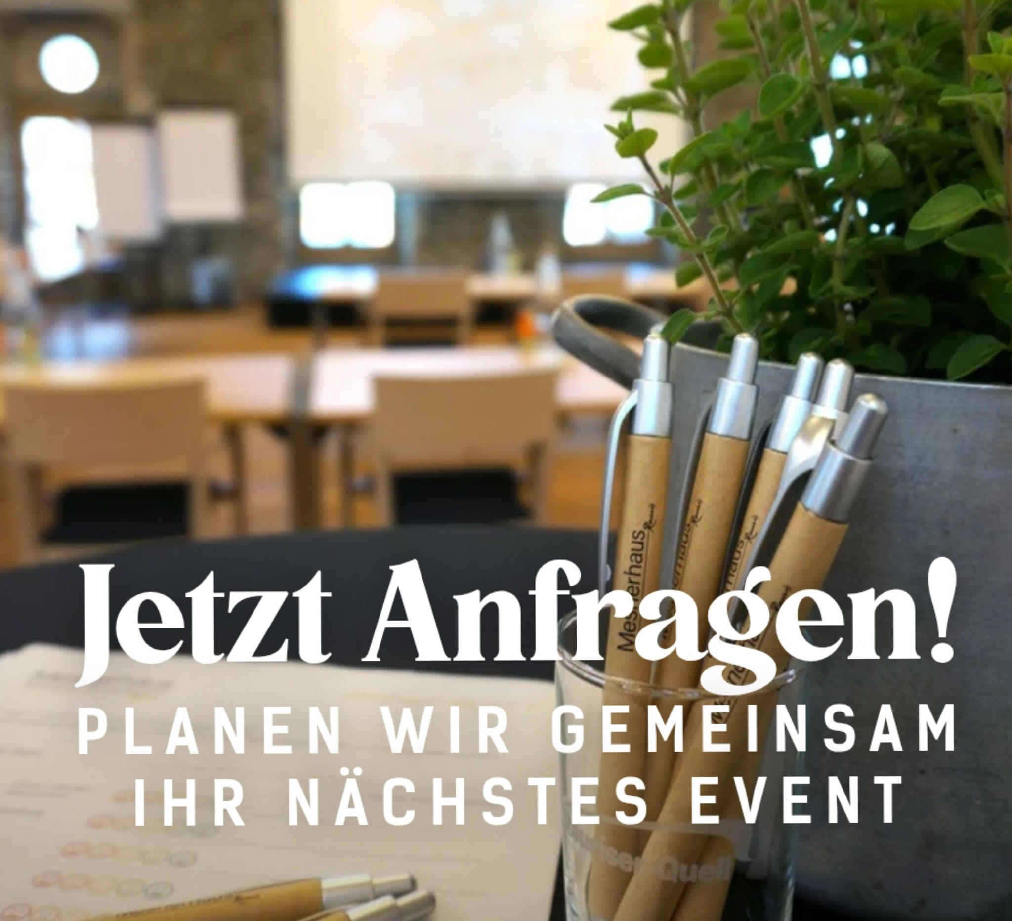 Seminarraum: Schicken Sie uns Ihre Anfrage und wir schlagen Ihnen die für Sie passenden Optionen vor! - Mesnerhaus Rauris - Ihre Location für Seminare und Veranstaltungen in den Alpen