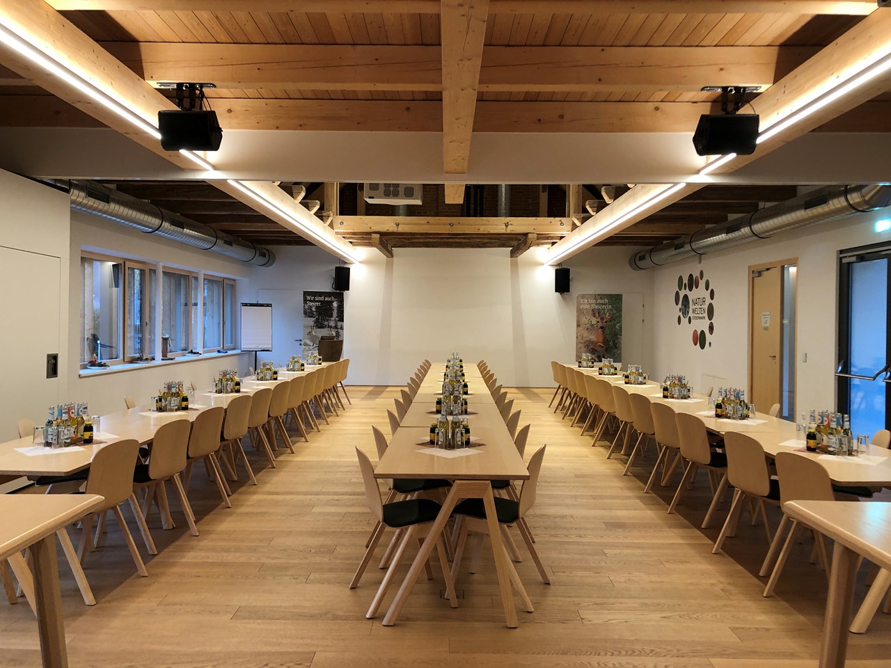 Naturwelten Steiermark Räume GRAWE-Saal