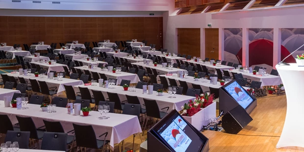 Tagungshotels - Beamer und Leinwand - Toscana Saal  - Toscana Congress Gmunden/Villa Toscana