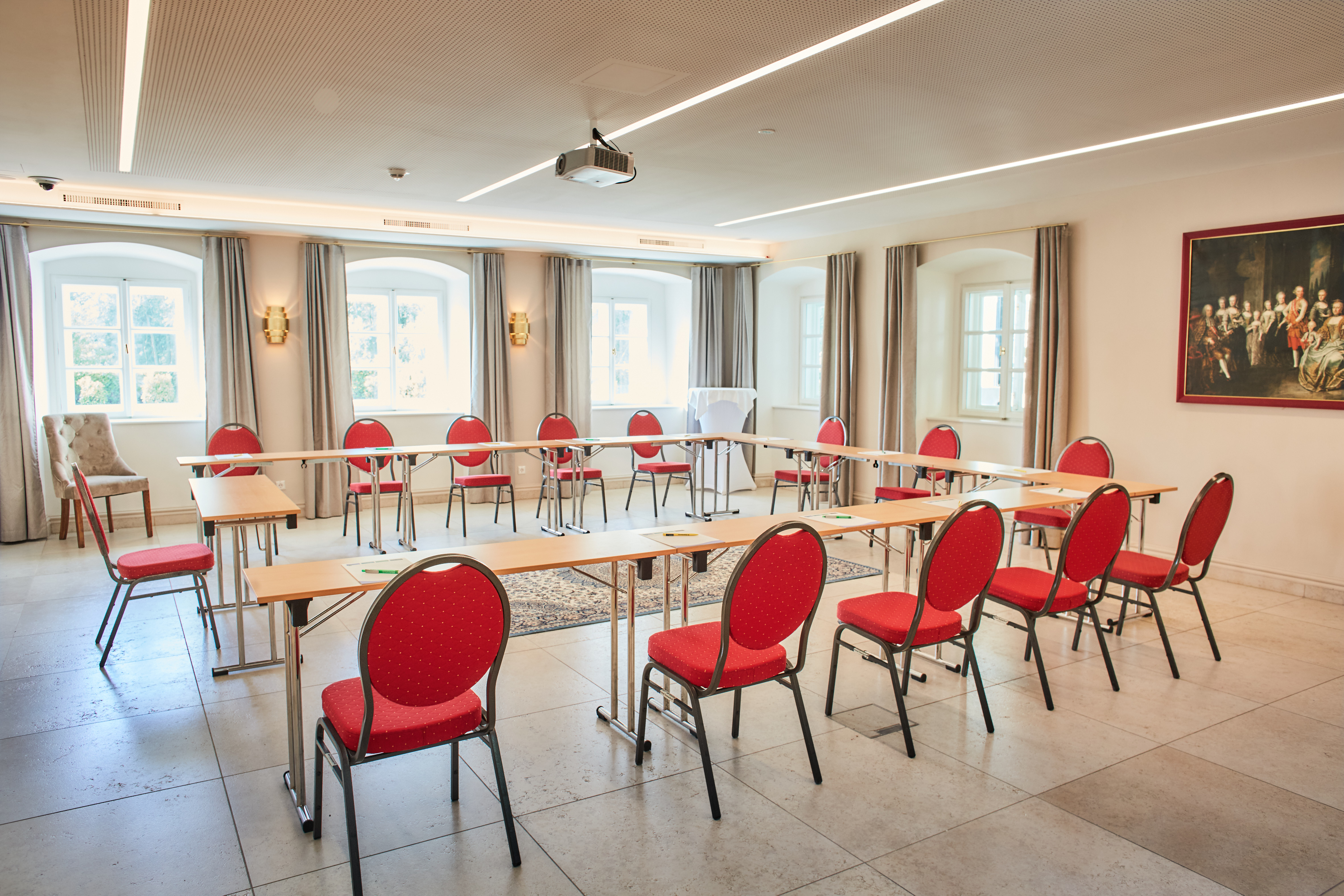 Schloß Luberegg Räume Saal Luberegg