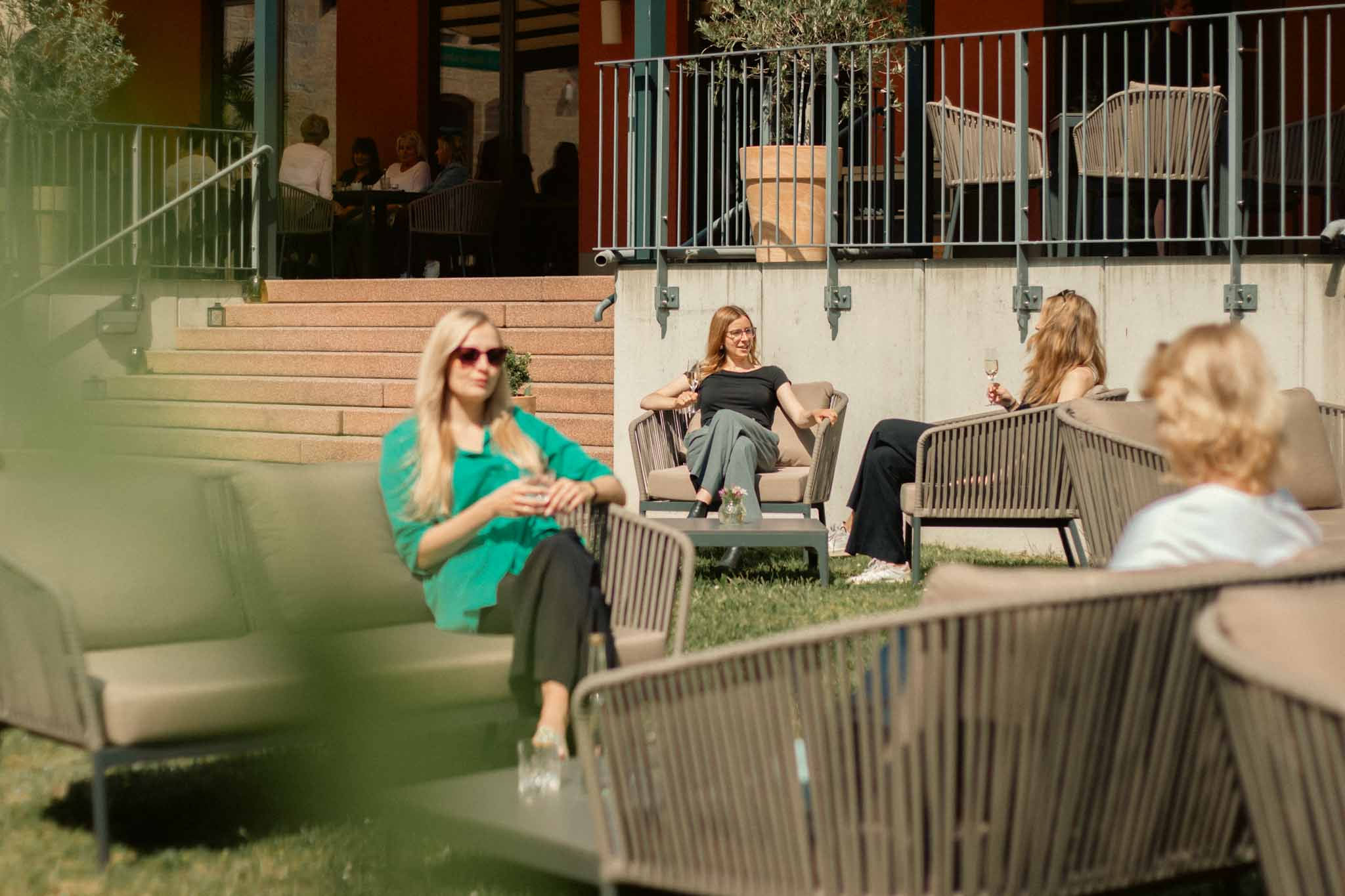 Seminarraum: Terrasse - Schlosshotel Blankenburg