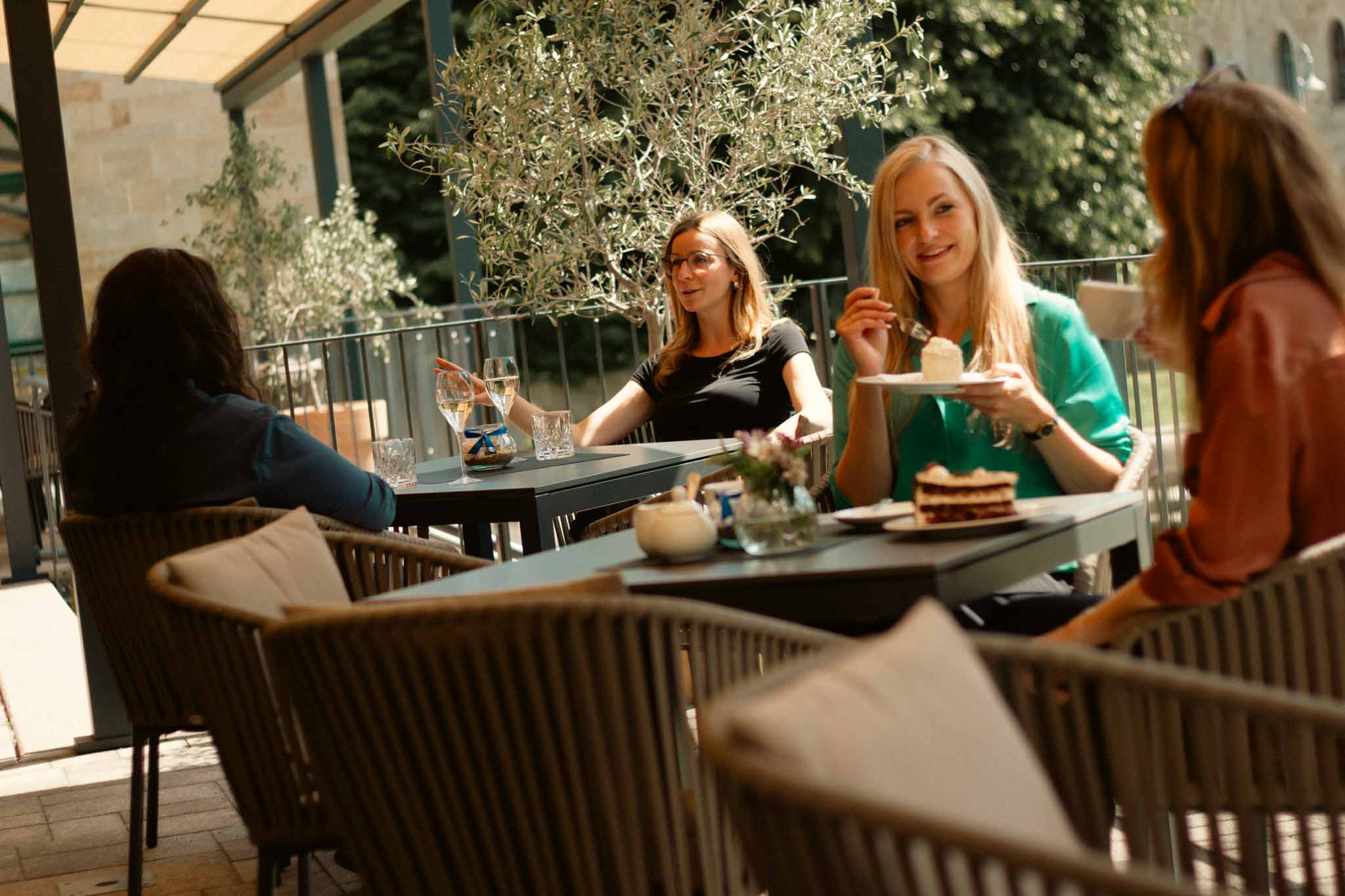 Seminarraum: Terrasse - Schlosshotel Blankenburg