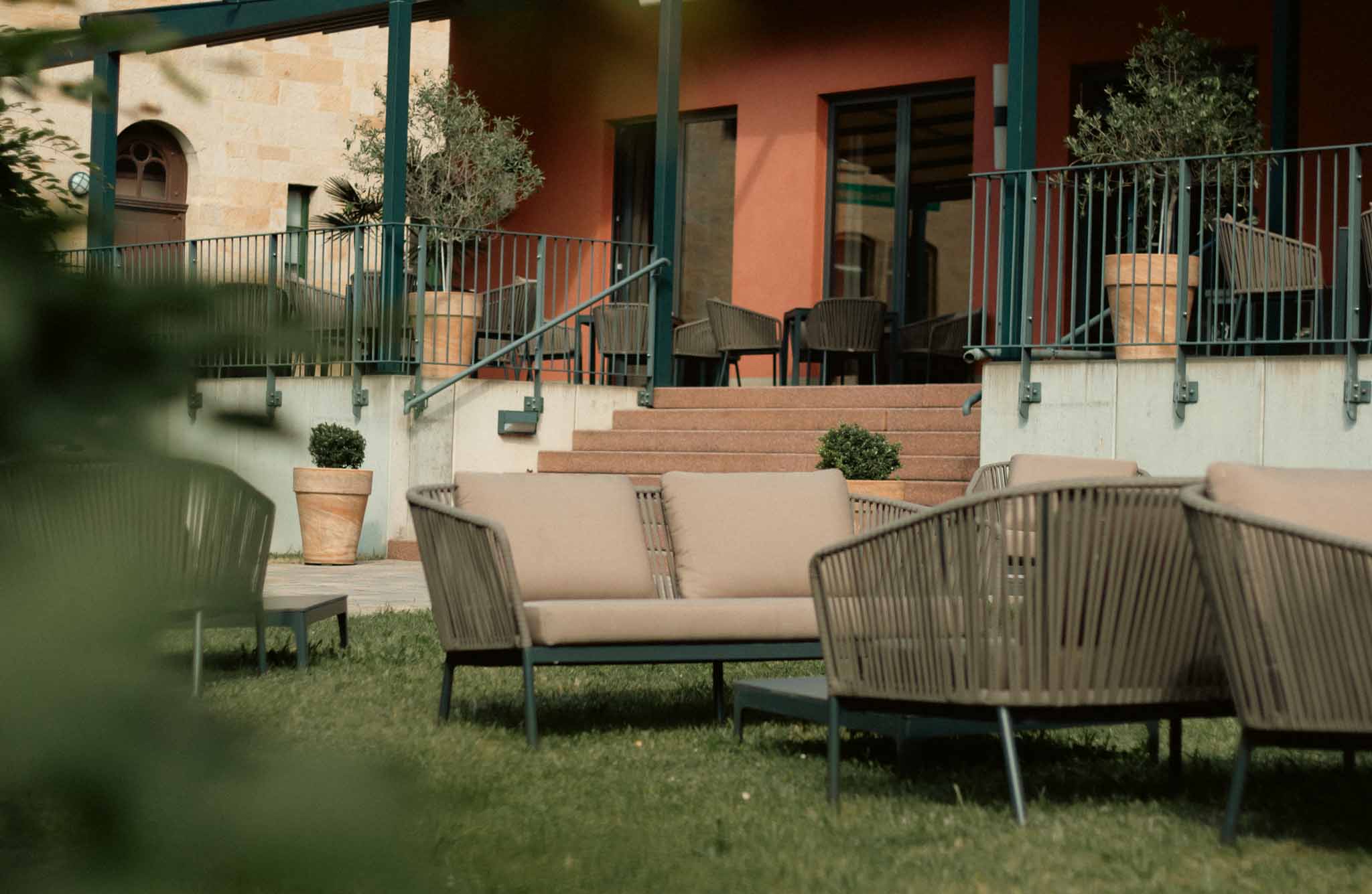 Seminarraum: Terrasse - Schlosshotel Blankenburg