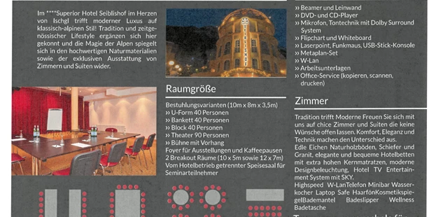 Tagungshotels - Beamer und Leinwand - Hotel Seiblishof Superior Ischgl