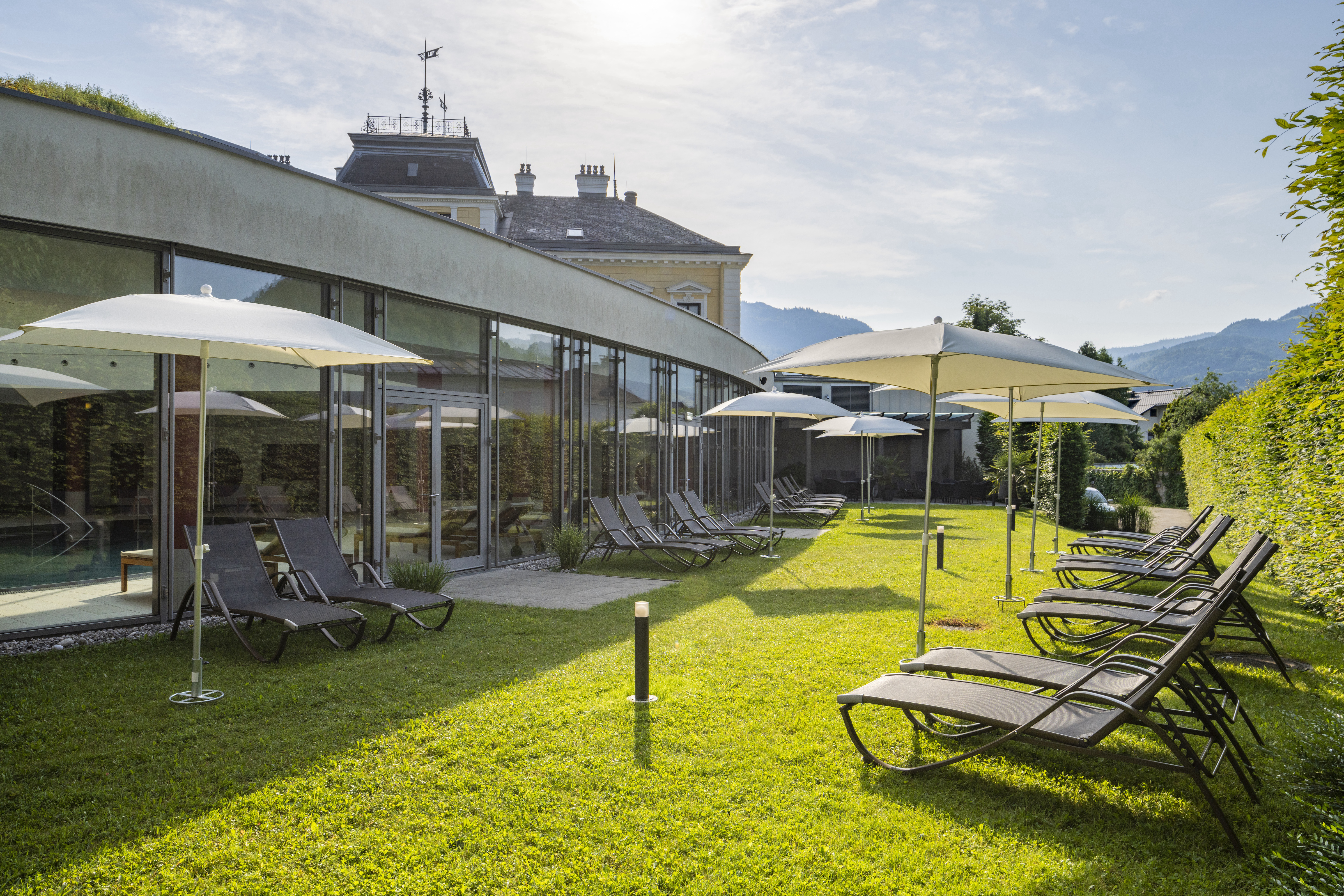 Seminarraum: Außenbereich Wellness - Villa Seilern