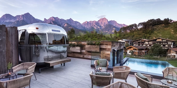 Tagungshotels - Beamer und Leinwand - Rooftop - die Terrasse für Kaffeepausen und auch für Breakout  - Hotel SEPP - Alpin Boutique Hotel - Adults Only
