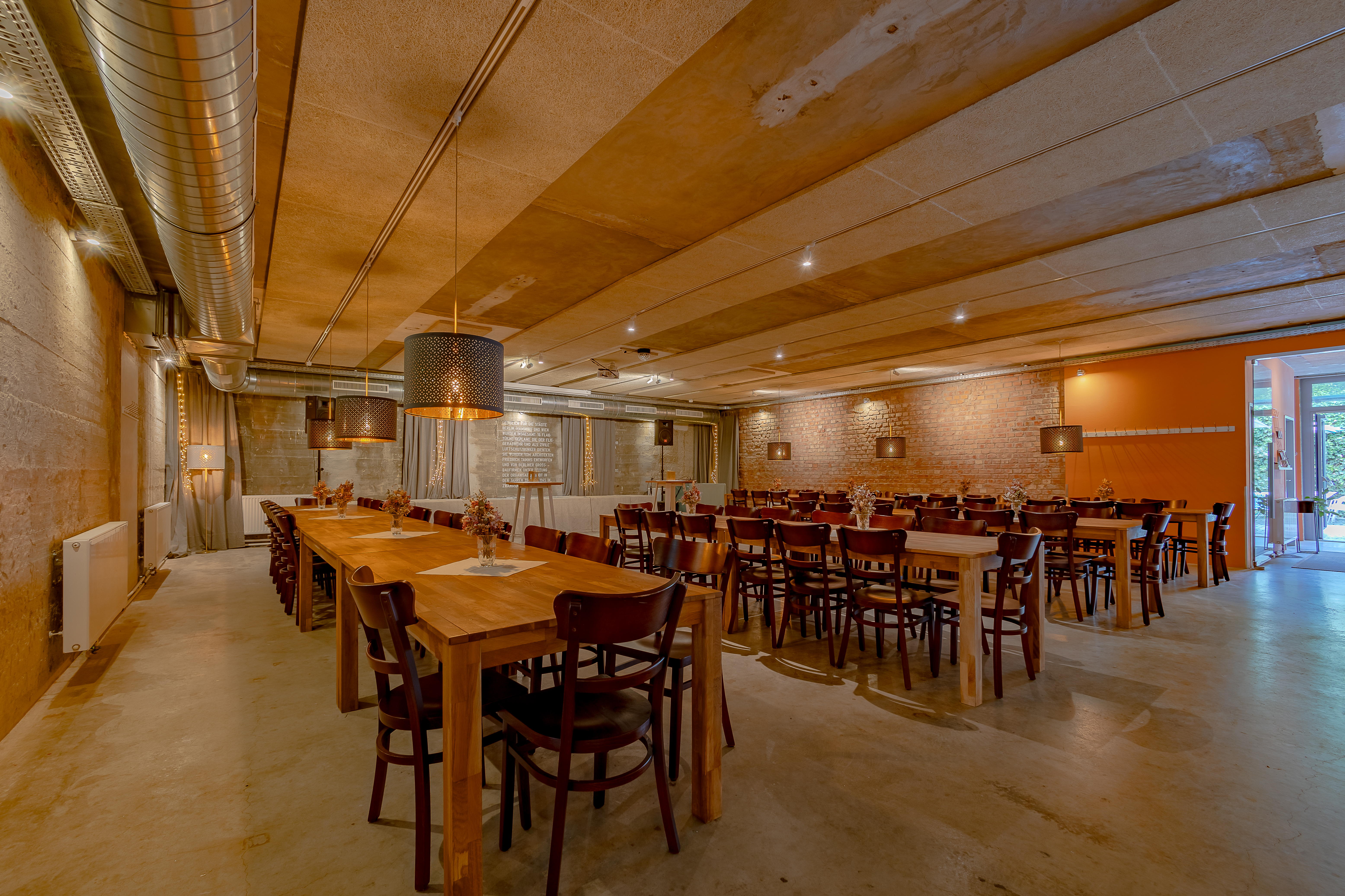 Die Schankwirtschaft im Augarten Räume Bühnenraum