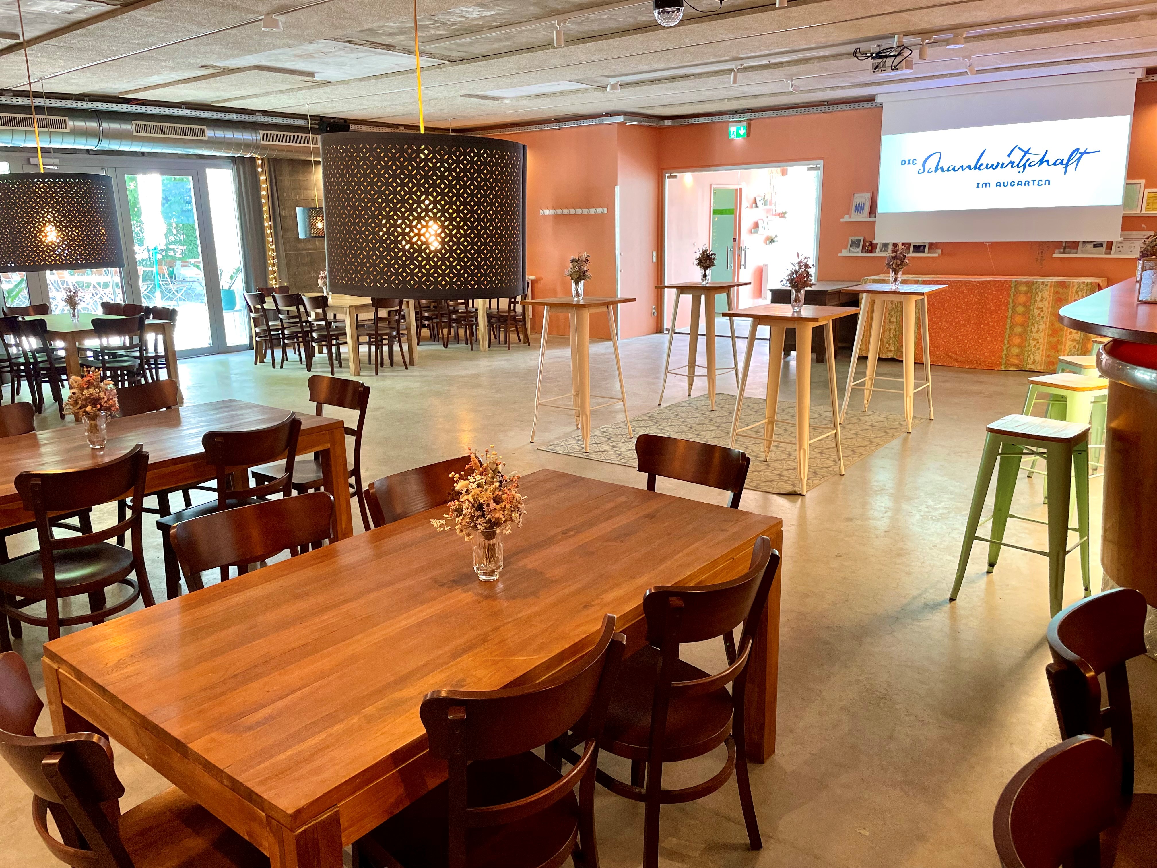 Die Schankwirtschaft im Augarten Räume Barraum