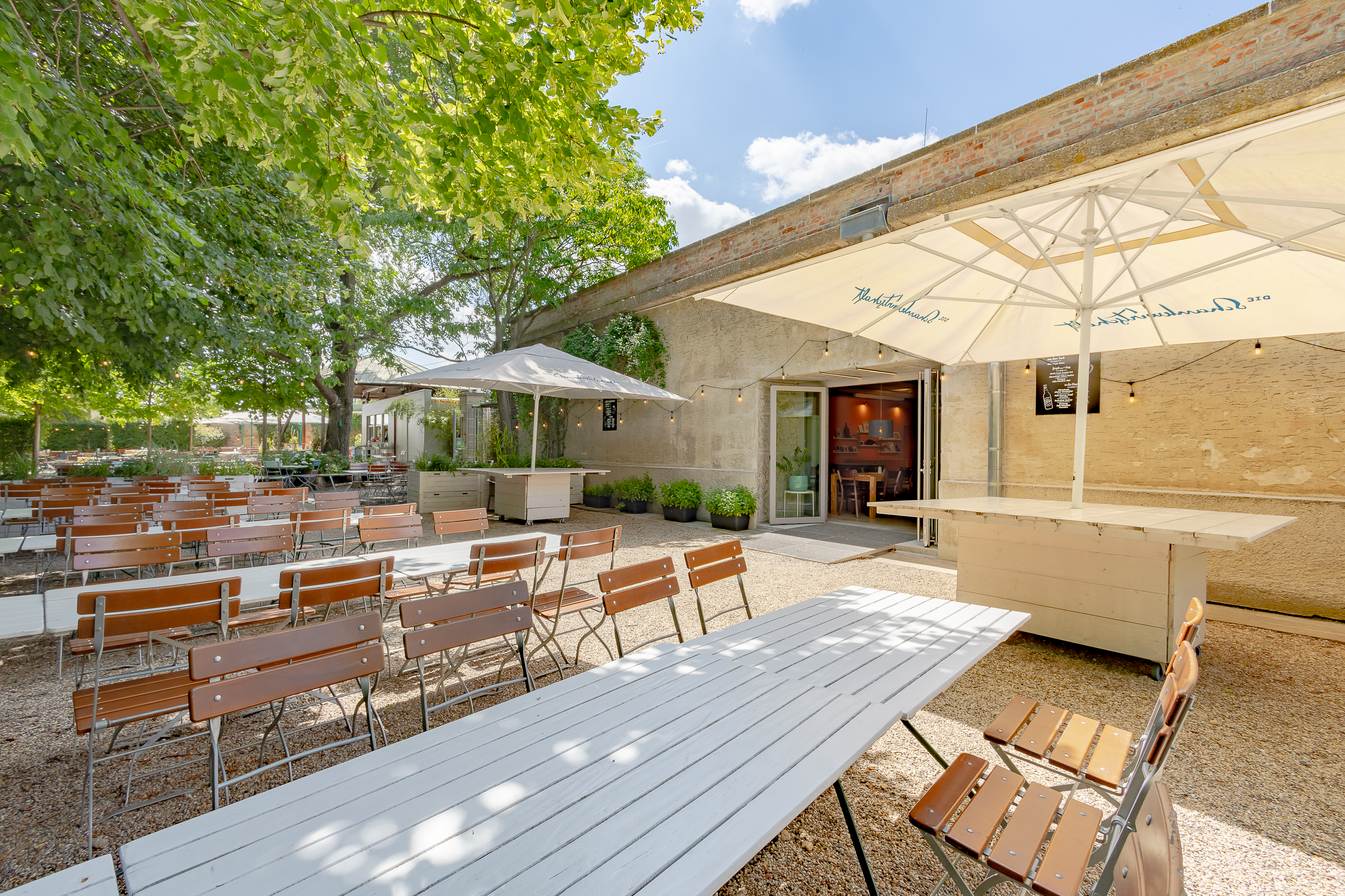 Die Schankwirtschaft im Augarten Räume Kiesgarten