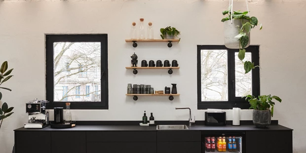 Tagungshotels - Hamburg-Stadt (Hamburg, Freie und Hansestadt) - Eine eigene Küchenzeile erlaubt größtmögliche Unabhängigkeit, für ein ungestörtes Beisammensein. - Rainhaus