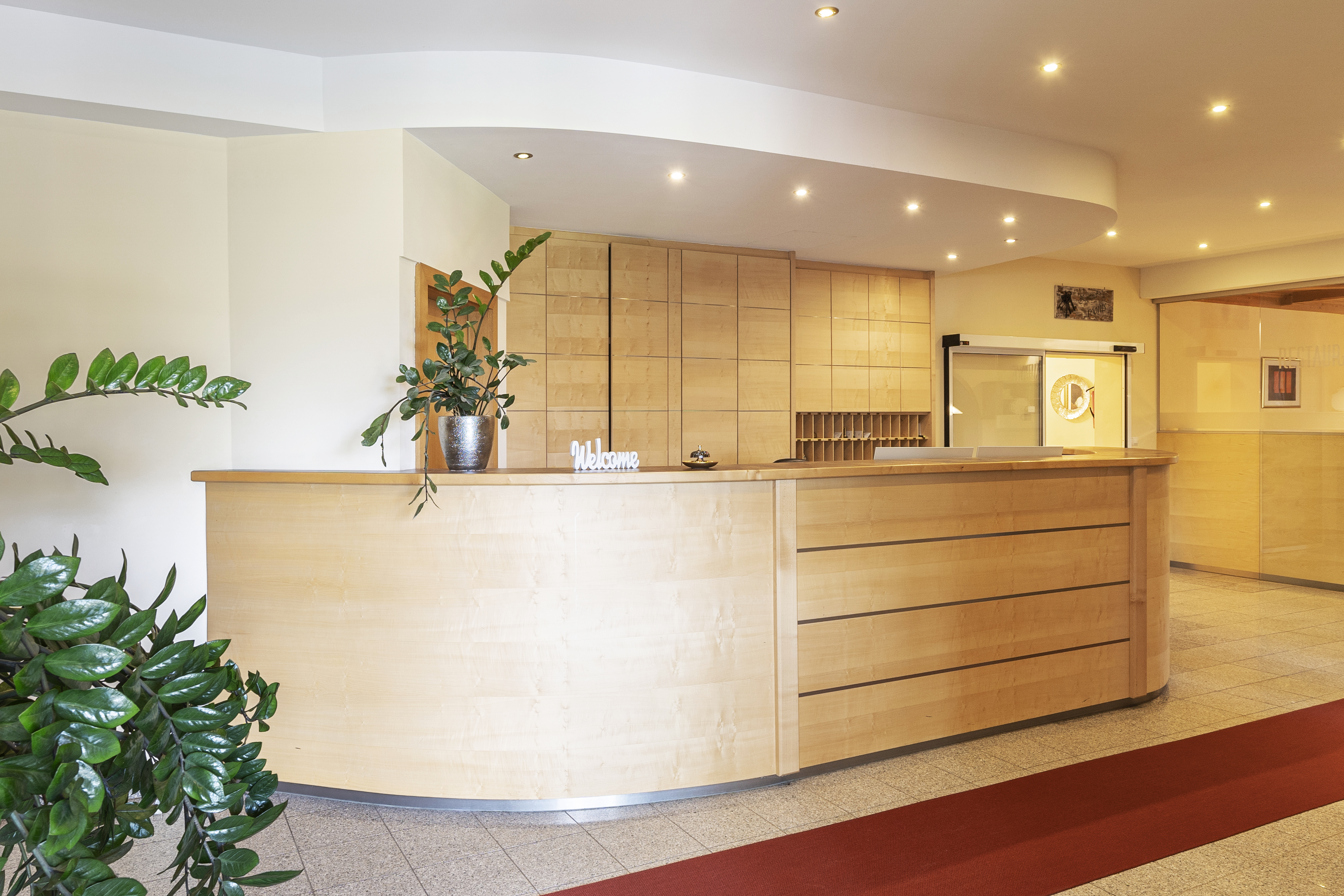 Seminarraum: Rezeption - Hotel & Restaurant Schachenwald