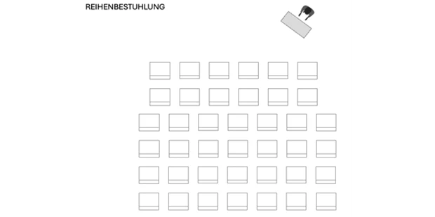 Tagungshotels - PLZ 4655 (Österreich) - Variante Reihenbestuhlung - Multifunktionsraum | Zell am Pettenfirst