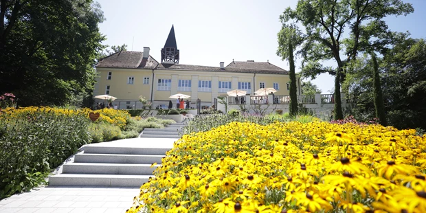 Tagungshotels - Beamer und Leinwand - Aufgang zum Schloss | (c) Sarah Raiser Fotografie - Schloss Vasoldsberg