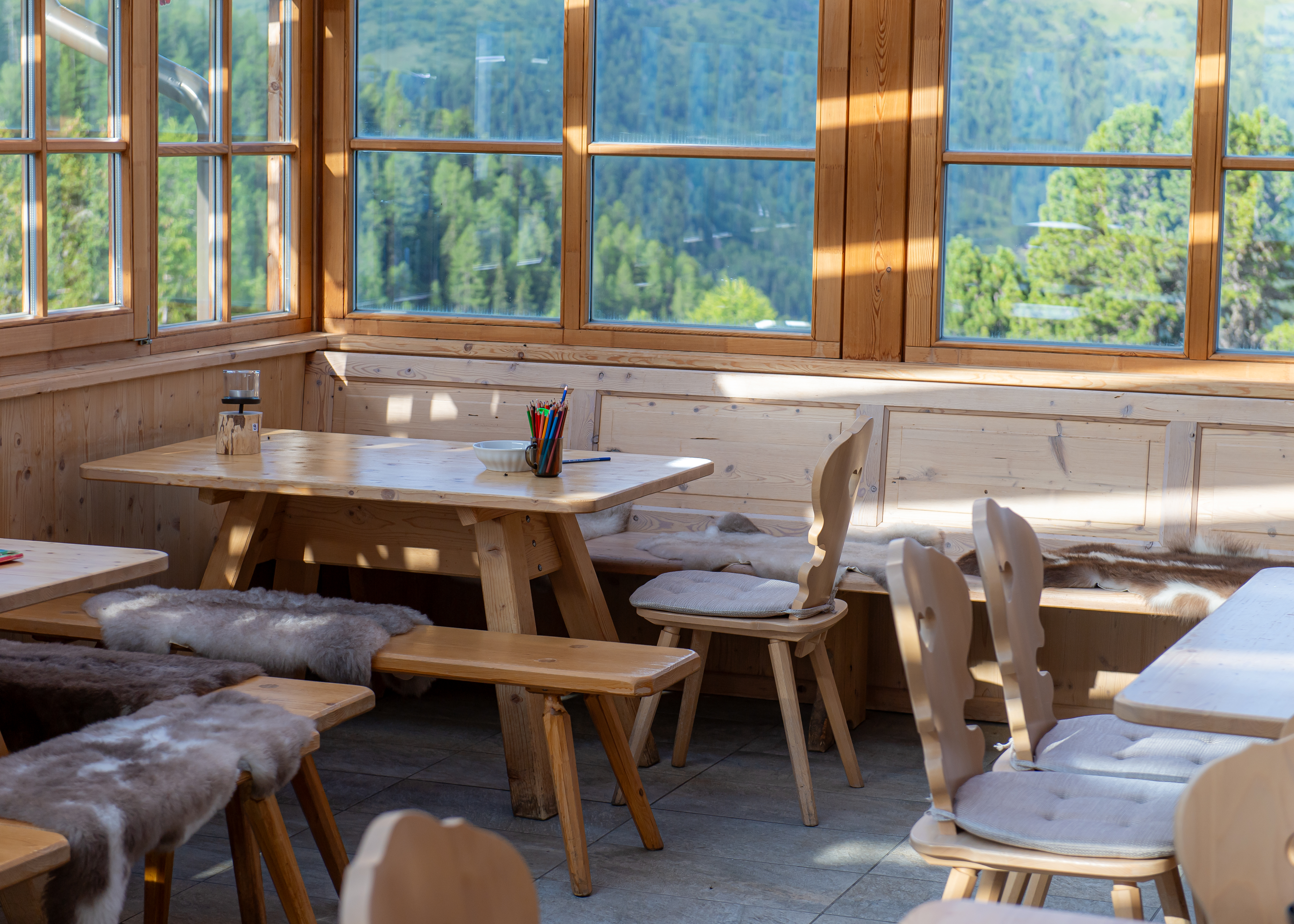 Seminarraum: Hütte Innenbereich - JAUCHZA! Hütte
