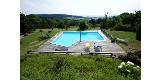 Tagungshotels - Mühlviertel - Außenpool mit Aussicht - Eidenberger Alm