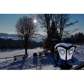 Seminarraum: Ausblick im Winter - Eidenberger Alm