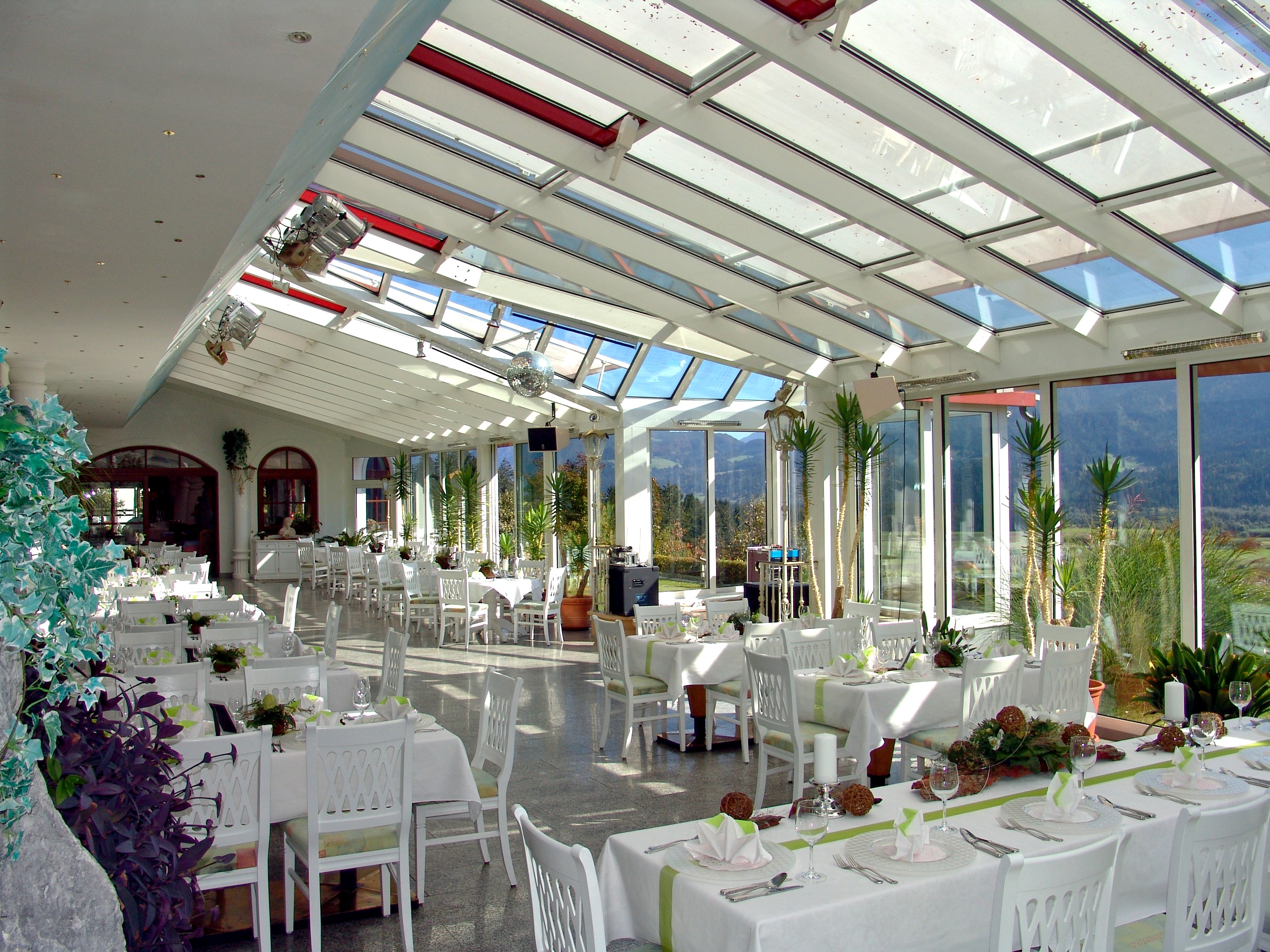 Hotel Glocknerhof Räume Wintergarten
