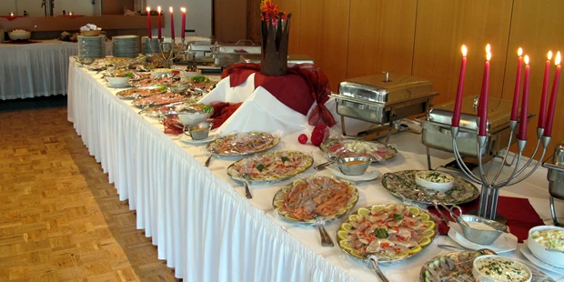 Tagungshotels - Abhörsicher: Einzelne Räume - Catering Buffet - Oste-Hotel