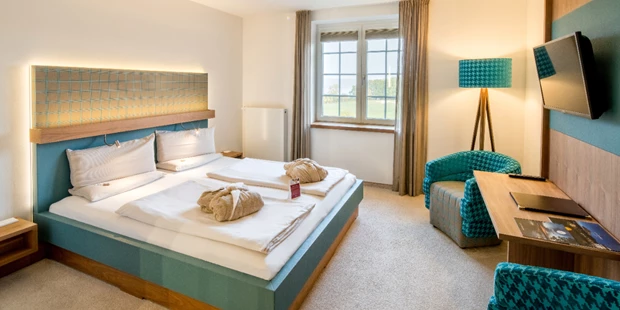 Tagungshotels - Abhörsicher: Einzelne Räume - Doppelzimmer im Green View bzw. Blue View - Hotel Bornmühle
