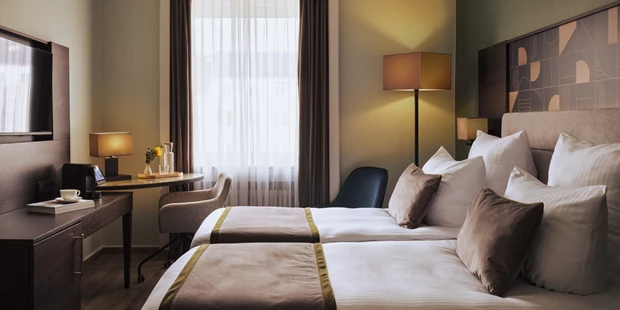 Tagungshotels - Abhörsicher: Einzelne Räume - Guest Room Twin - Hotel Mannheimer Hof - Leonardo Limited Edition