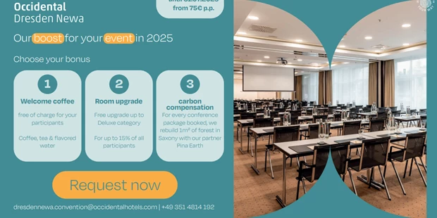 Tagungshotels - Abhörsicher: Einzelne Räume - MICE Promo 2025 - Occidental Dresden Newa