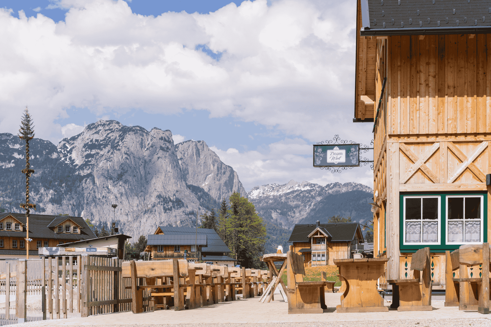 Seminarraum: Zloam Wirt Terrrasse - Narzissendorf Zloam - Grundlsee