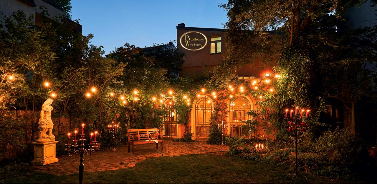 Ballhaus Wedding Räume Garten